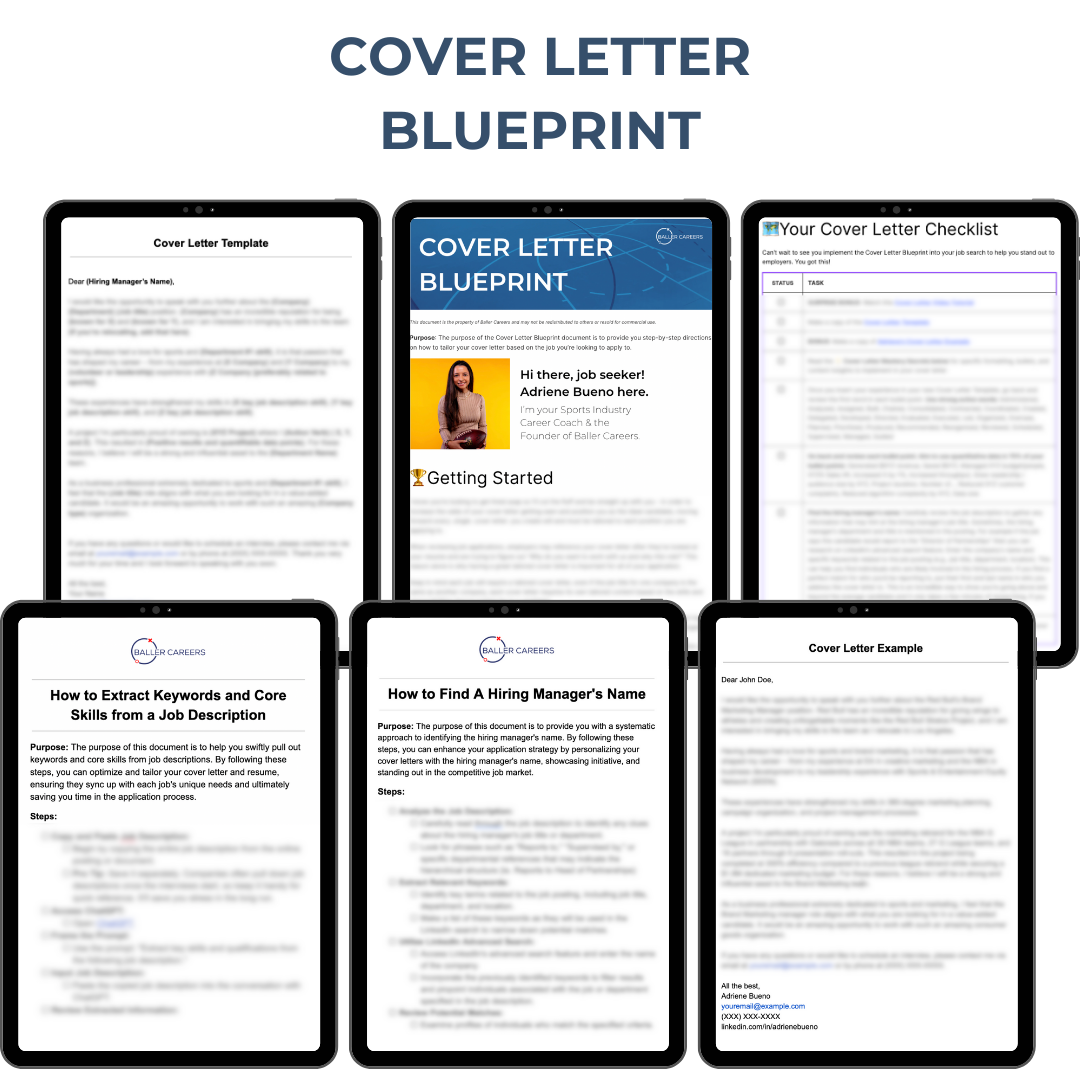 Cover Letter Blueprint