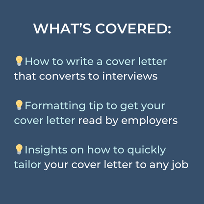Cover Letter Blueprint