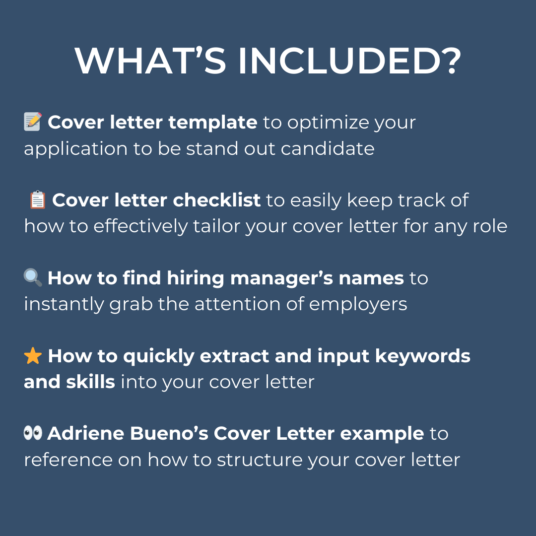 Cover Letter Blueprint