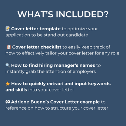 Cover Letter Blueprint