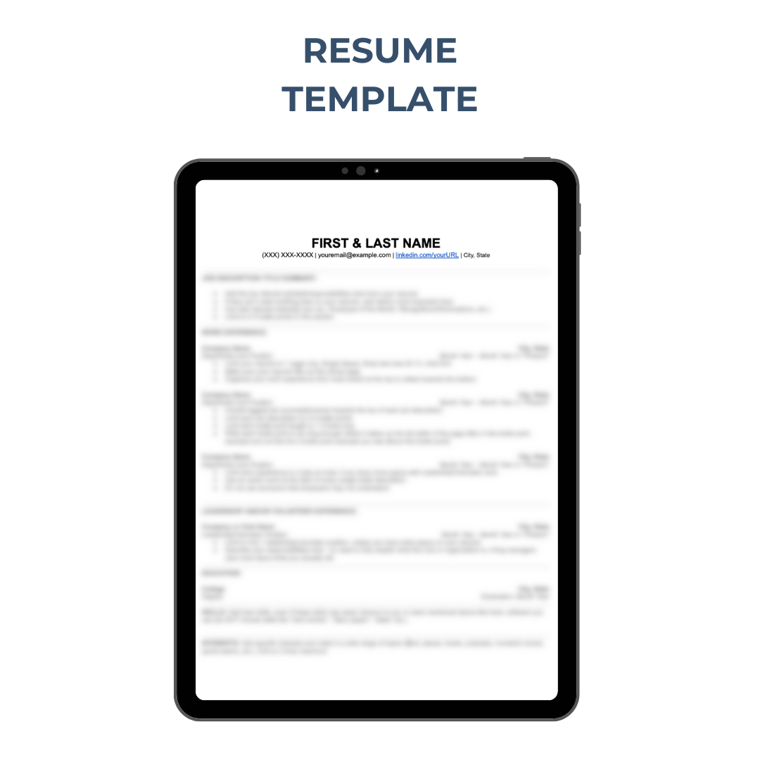 Winning Resume Gameplan