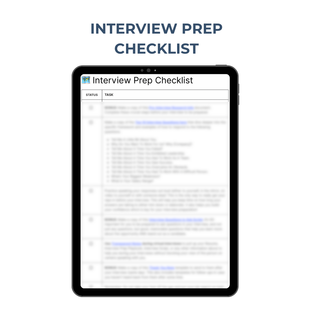 Interview Prep Playbook