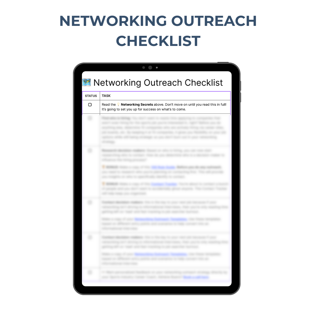 Networking Outreach Toolkit