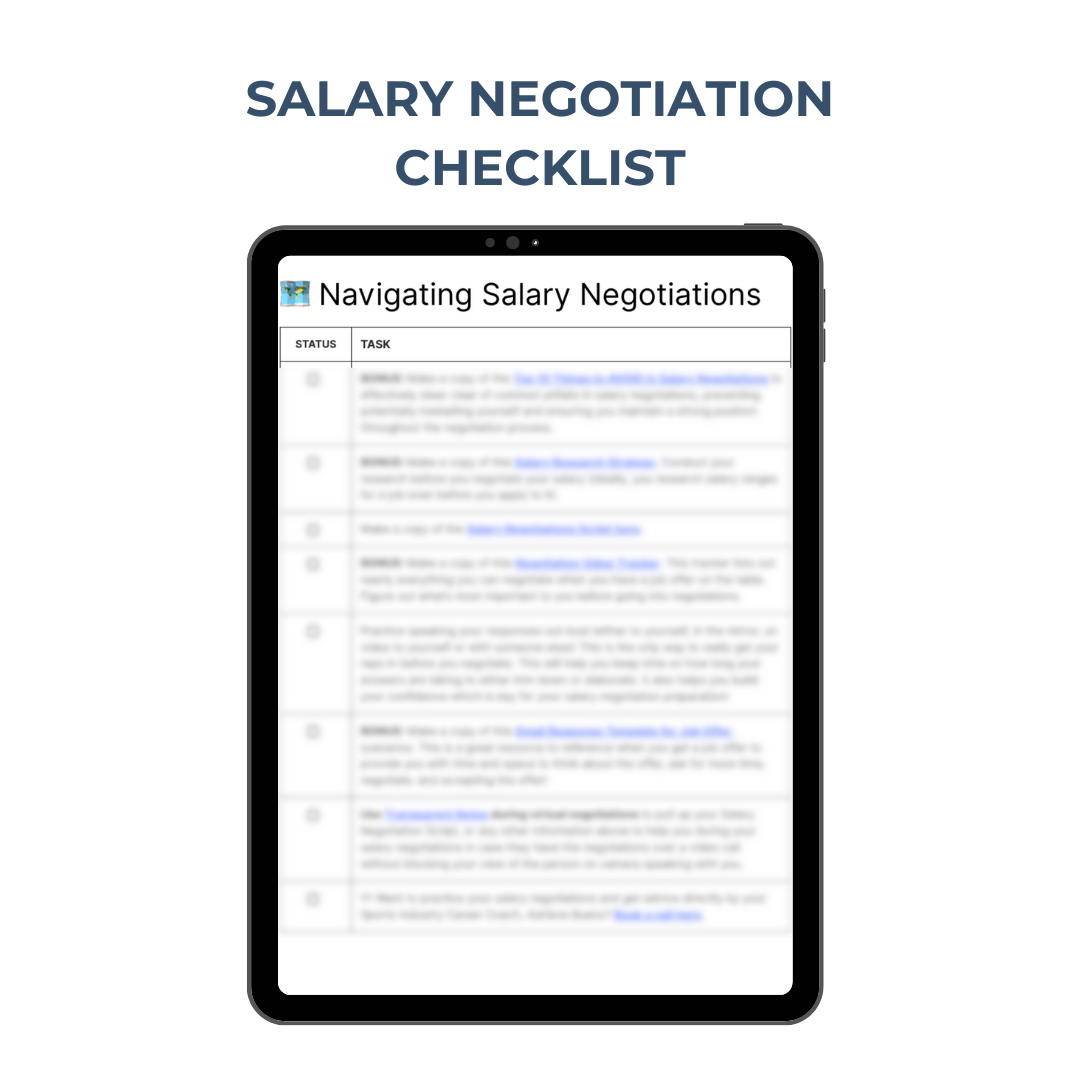 Salary Negotiation Strategy