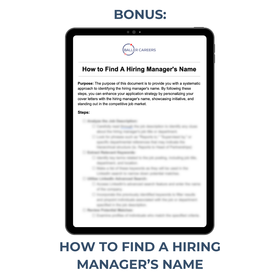 Cover Letter Blueprint