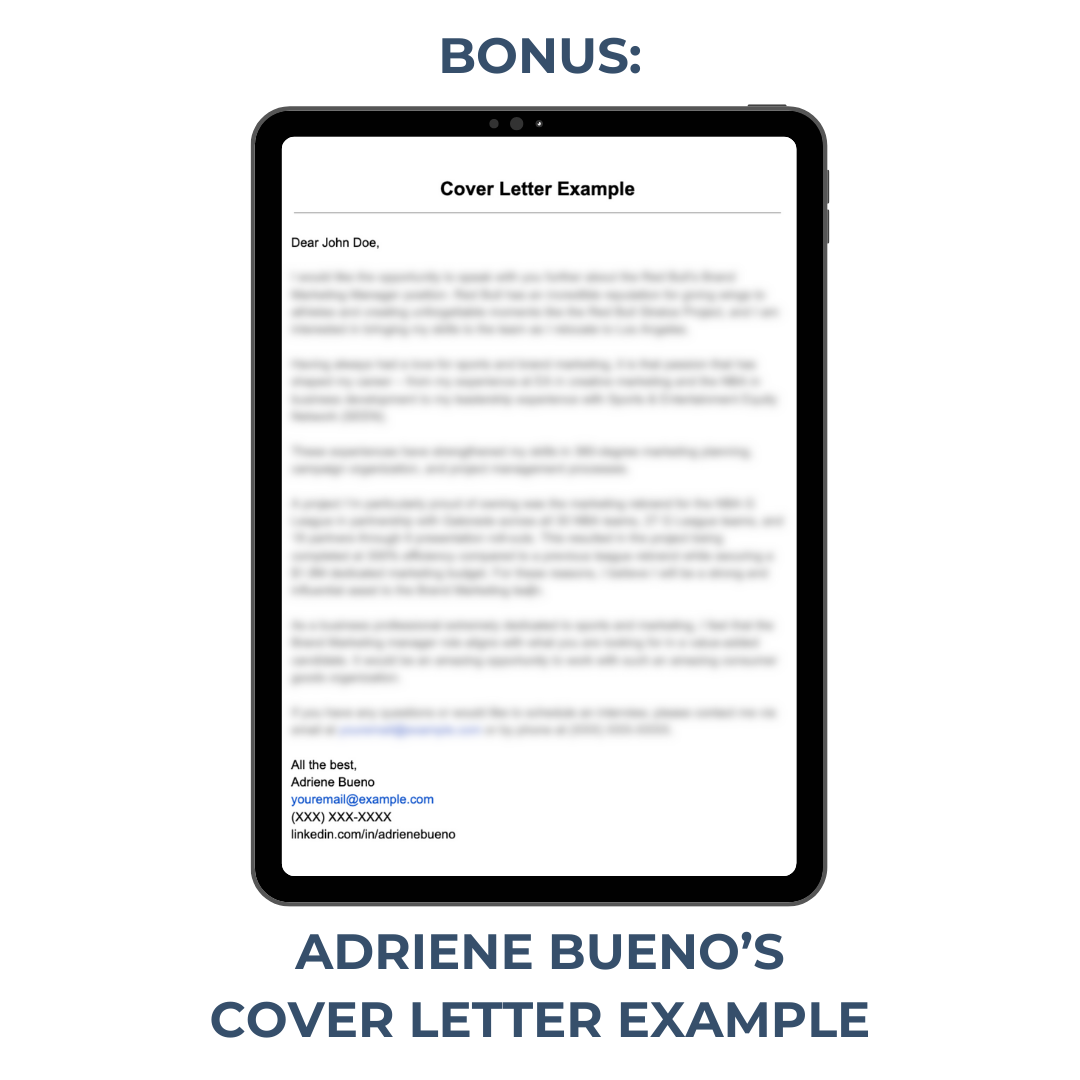 Cover Letter Blueprint