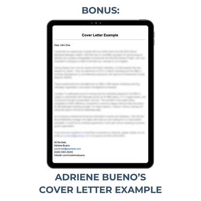 Cover Letter Blueprint